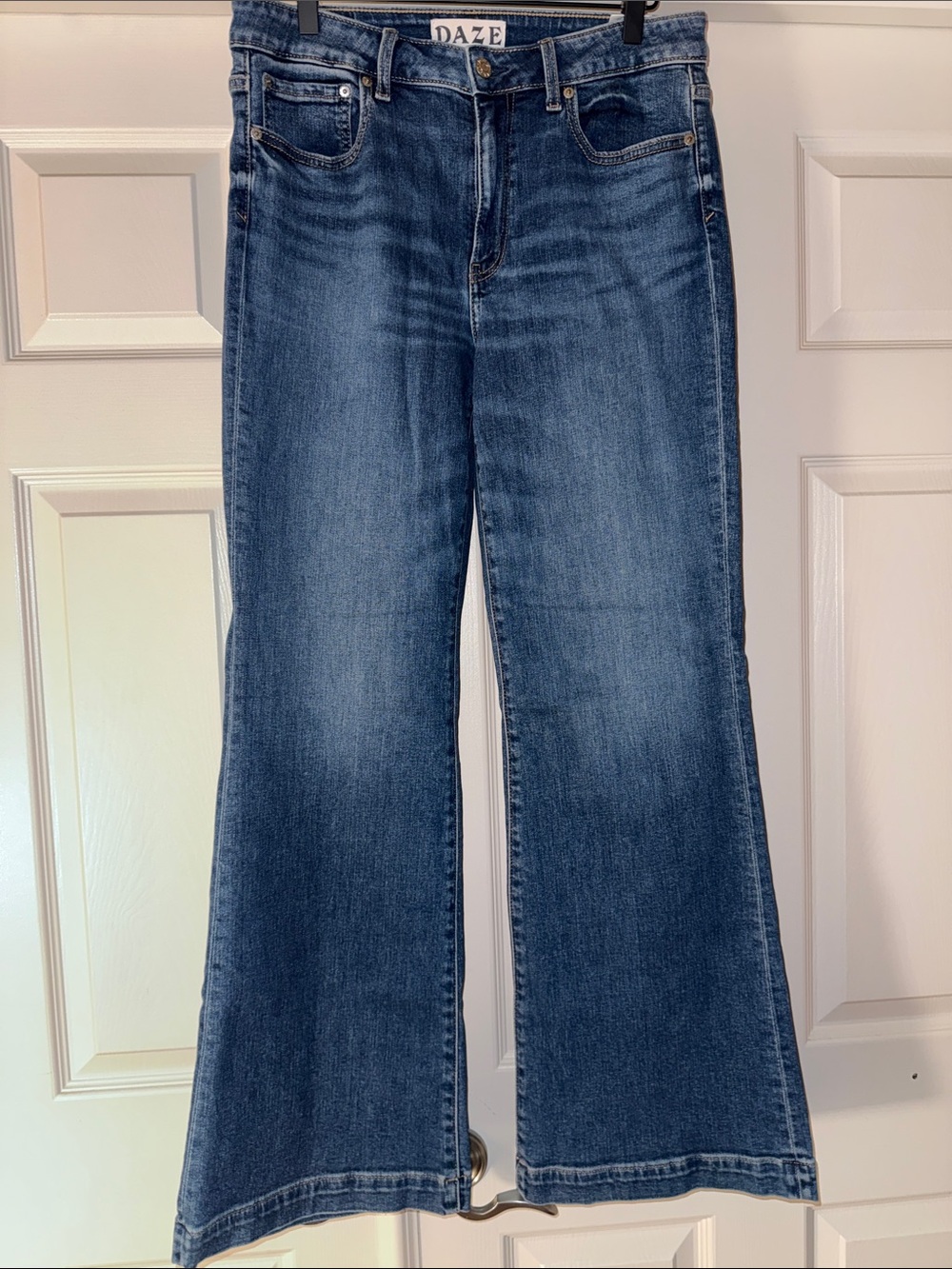 Women's Blue Wide Leg Jeans